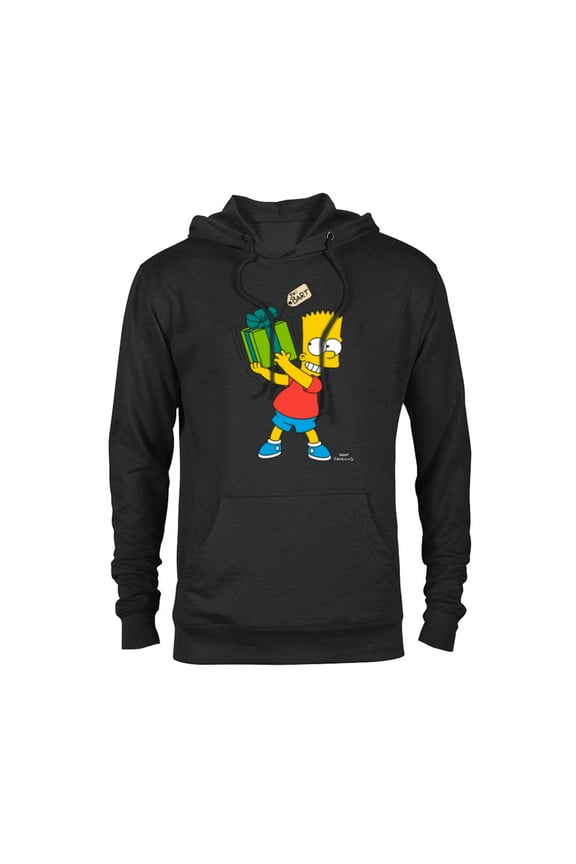 Bart Simpsons Present Time Holiday - Pullover Hoodie for Adults – Customized-Black