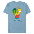 thumbnail image 1 of The Simpsons Bart Simpsons Present Time Holiday - Short Sleeve Blended T-Shirt for Adults – Customized-Ocean Blue, 1 of 5
