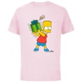 thumbnail image 1 of The Simpsons Bart Simpsons Present Time Holiday - Short Sleeve Cotton T-Shirt for Adults - Customized-Soft Pink, 1 of 5