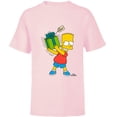 thumbnail image 1 of The Simpsons Bart Simpsons Present Time Holiday - Short Sleeve T-Shirt for Kids – Customized-Soft Pink, 1 of 5