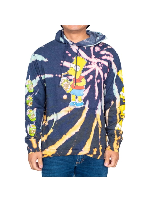 The Simpsons Bart Squishee Drink Pull Over Hoodie Sweatshirt