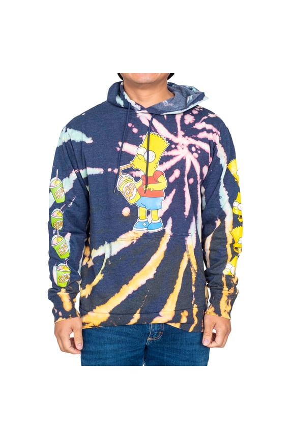 The Simpsons Bart Squishee Drink Pull Over Hoodie Sweatshirt