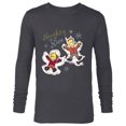 thumbnail image 1 of The Simpsons Bart and Lisa Christmas Holiday Naughty or Nice - Long Sleeve T-Shirt for Men - Customized-Charcoal Heather, 1 of 5