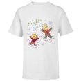 thumbnail image 1 of The Simpsons Bart and Lisa Christmas Holiday Naughty or Nice - Short Sleeve T-Shirt for Kids - Customized-White, 1 of 5
