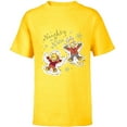 thumbnail image 1 of The Simpsons Bart and Lisa Christmas Holiday Naughty or Nice - Short Sleeve T-Shirt for Kids - Customized-Yellow, 1 of 5