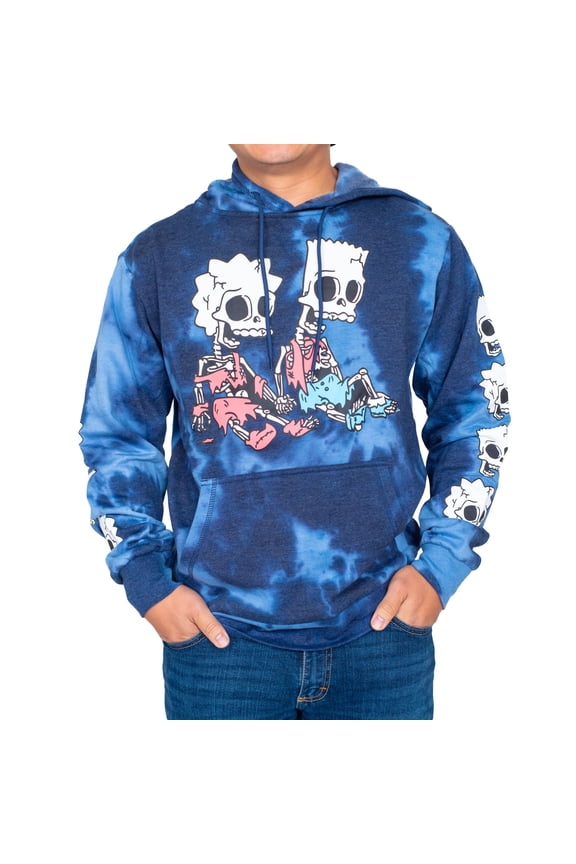 The Simpsons Bart and Maggie Skeleton Hex and the City Pull Over Hoodie