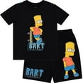 thumbnail image 1 of The Simpsons Boy's Bart T-Shirt and Shorts Bundle Clothing Set- Little and Big Boys Bart Simpson Sizes 4-20, Black, 8, 1 of 9