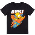 thumbnail image 1 of The Simpsons Boys Bart Basketball Graphic T-Shirt, Black, Sizes 8-20, 1 of 6