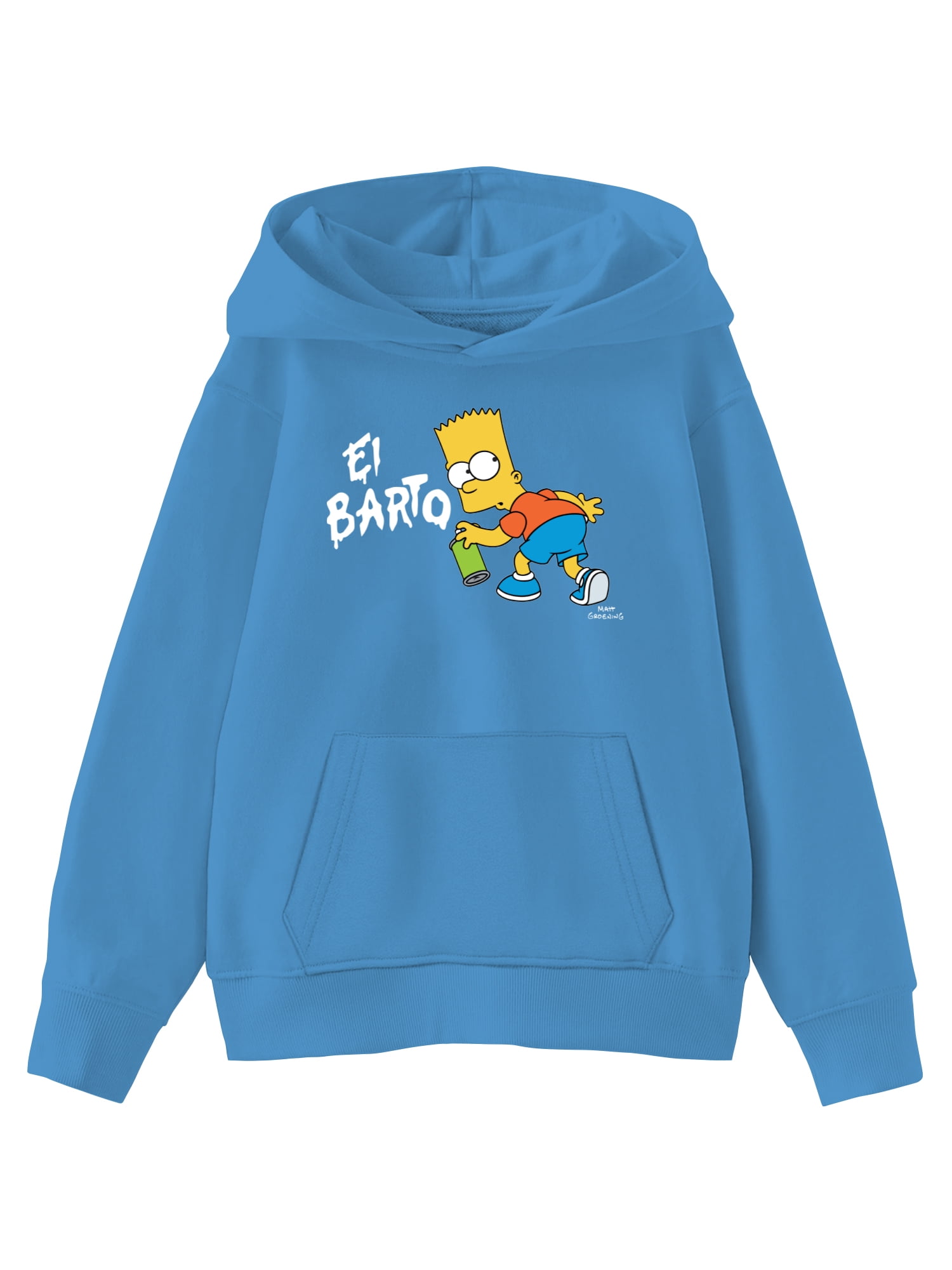 The Simpsons Kids Graphic Fleece Hoodie, El Barto, Sizes 4-18