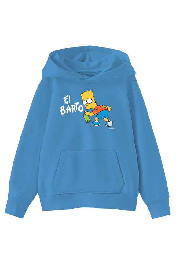 Kids Graphic Fleece Hoodie, El Barto, Sizes 4-18