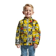 MARVEL The Simpsons Boys Bart Graphic Zip-Up Puffer Jacket, Sizes 6-18