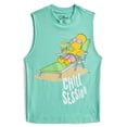 thumbnail image 1 of The Simpsons Boys Graphic Muscle Tank Top, Sizes 4-18, 1 of 3