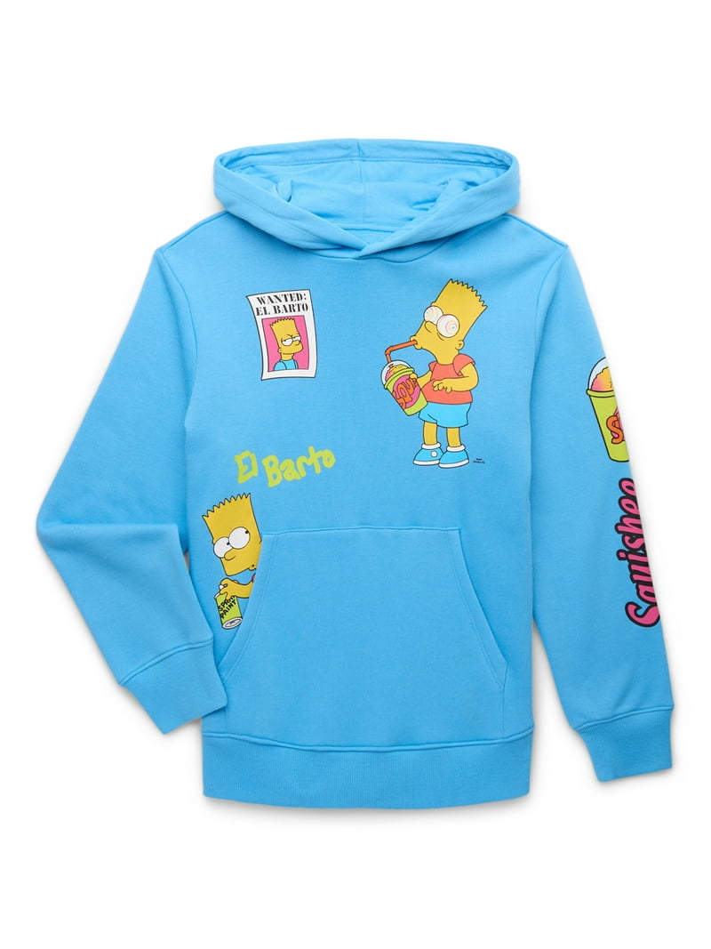 The Simpsons Make It Kwik, Boys Graphic Print Long Sleeve Hoodie