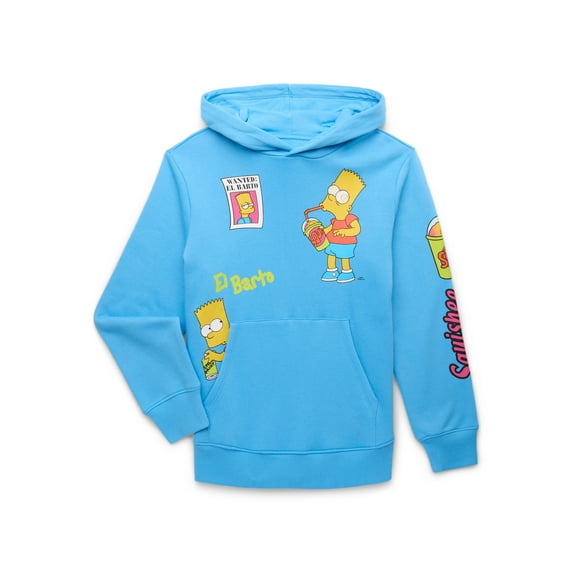 The Simpsons Make It Kwik, Boys Graphic Print Long Sleeve Hoodie, Sizes 4-18