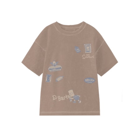The Simpsons , Boys' Relaxed Graphic T-Shirt, Bartrocious Nature, Sizes 4-18