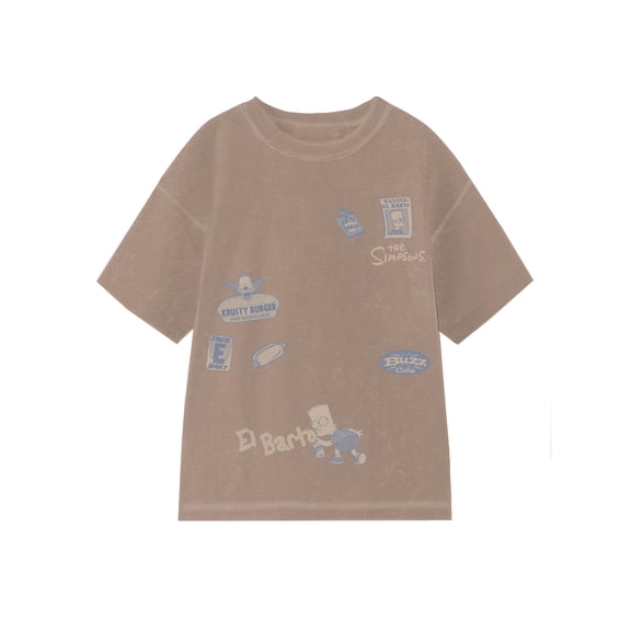 The Simpsons, Boys' Relaxed Graphic T-Shirt, Bartrocious Nature, Sizes 4-18
