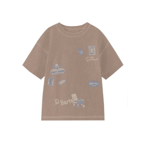 The Simpsons, Boys' Relaxed Graphic T-Shirt, Bartrocious Nature, Sizes 4-18