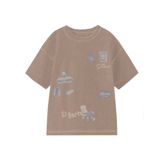 The Simpsons, Boys' Relaxed Graphic T-Shirt, Bartrocious Nature, Sizes 4-18