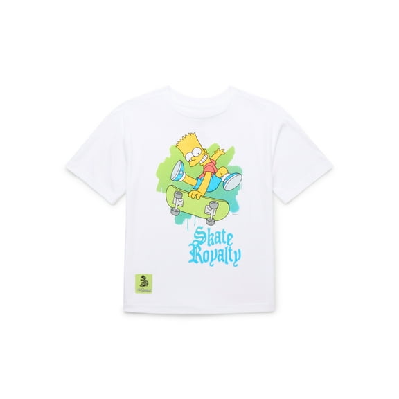 The Simpsons Boys Skate Royalty Tee with Short Sleeves, Sizes 4-18