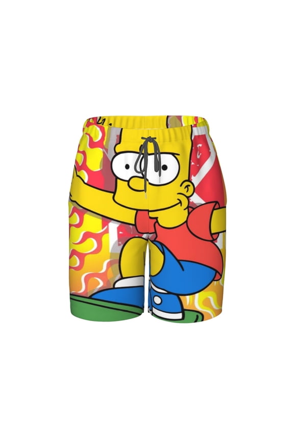 The Simpsons Boys Swim Trunks Quick Dry Board Shorts Bathing Suits Swimsuit For Pool Beach Summer