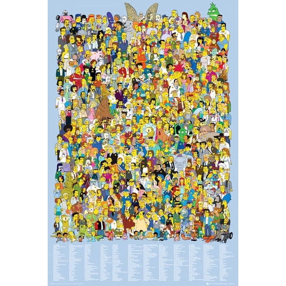 The Simpsons Cast 2012 Laminated Poster (24 x 36)