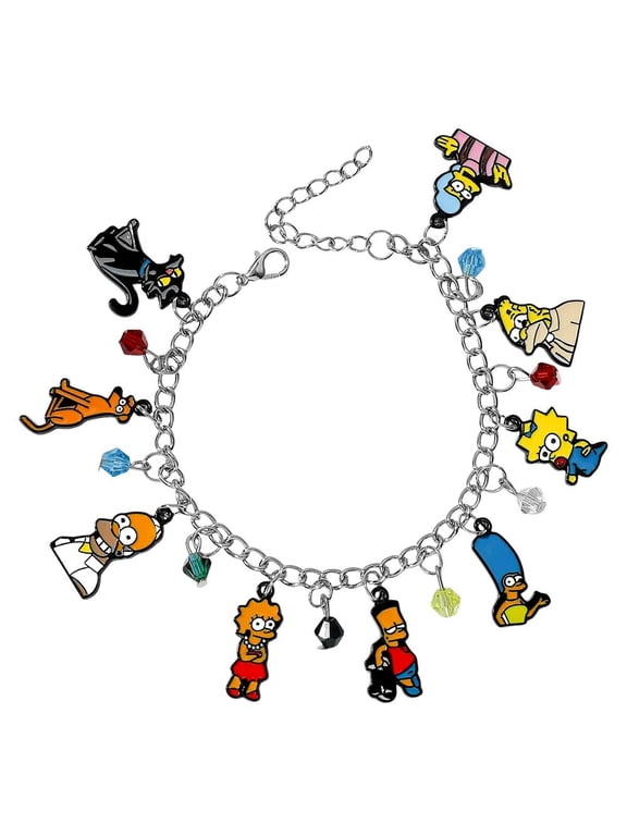 The Simpsons Characters and Themed Charms Charm Bracelet