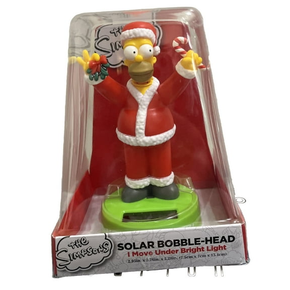 The Simpsons Christmas Santa Homer "Ho Ho Homer" Solar Bobblehead
