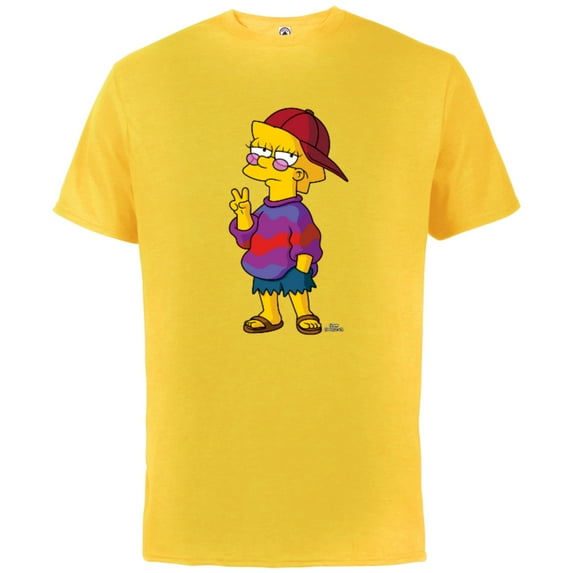 The Simpsons Cool Kid Lisa - Short Sleeve Cotton T-Shirt for Adults - Customized-Sunflower
