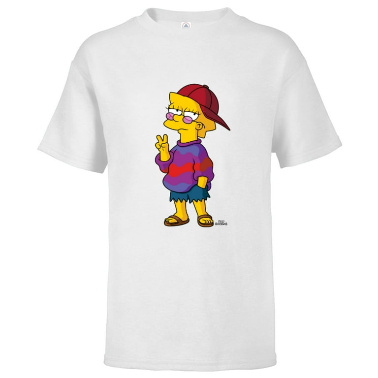 The Simpsons Cool Kid Lisa Short Sleeve T Shirt for Kids Customized White
