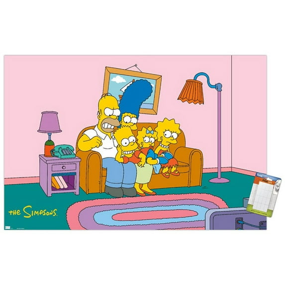 The Simpsons - Couch Wall Poster, 14.725" x 22.375"