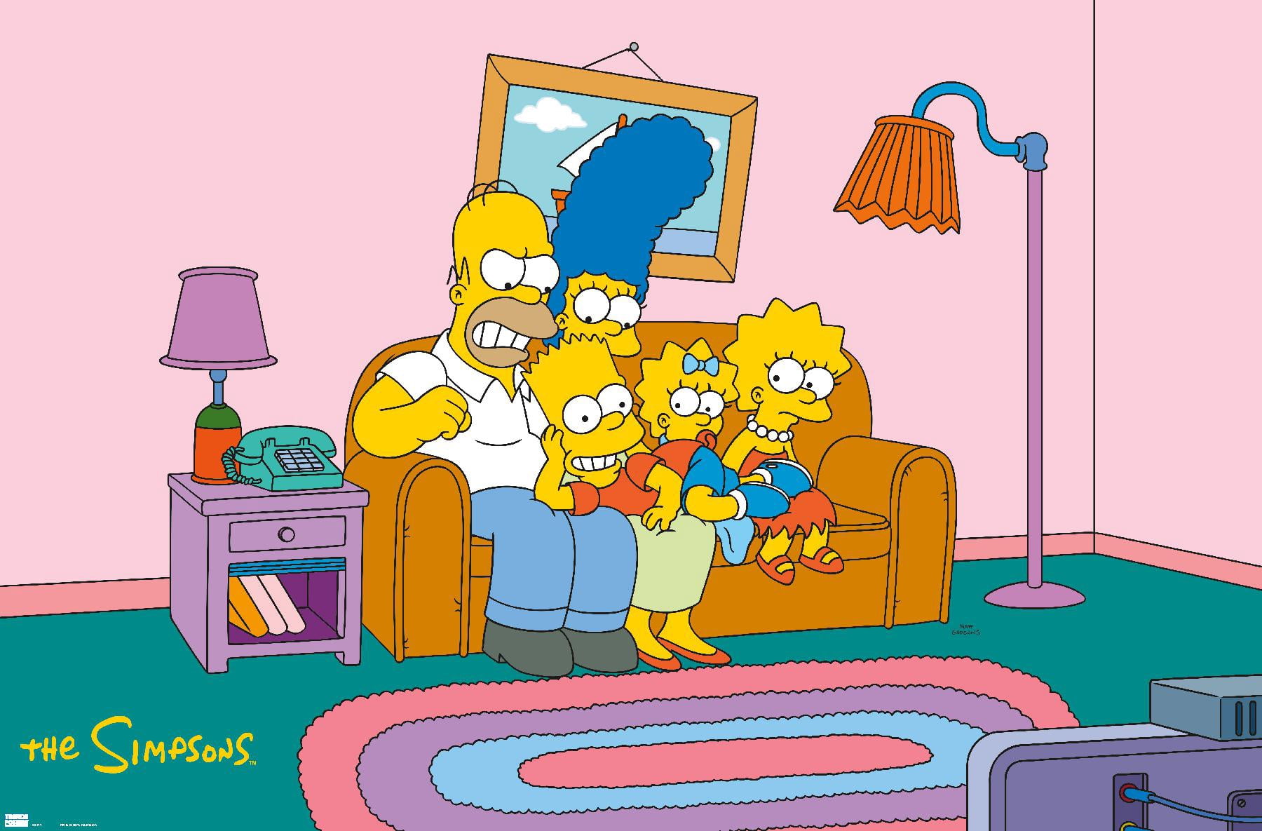 The Simpsons - Couch Wall Poster, 22.375" x 34"