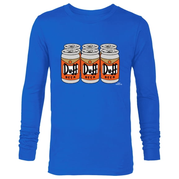 The Simpsons Duff Beer Six Pack - Long Sleeve T-Shirt for Men – Customized-Royal