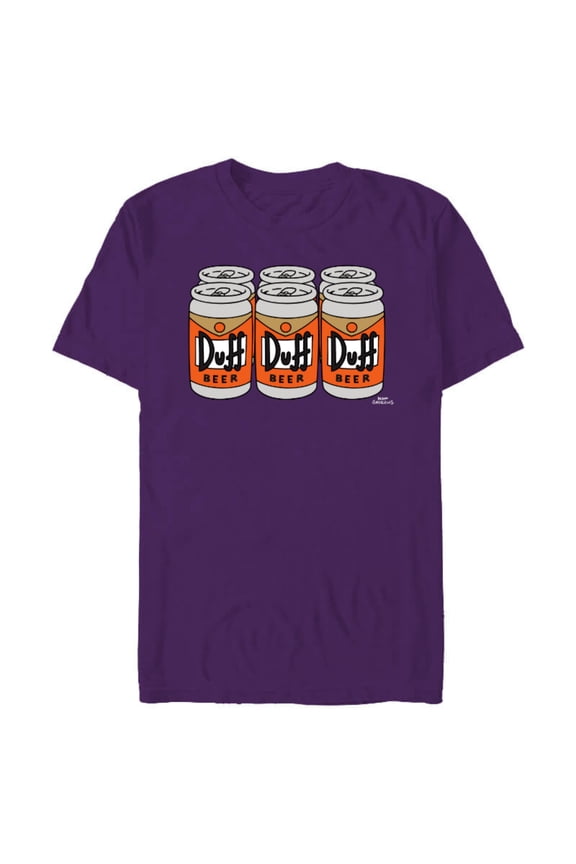 Duff Beer Six Pack - Short Sleeve Blended T-Shirt for Adults – Customized-Purple