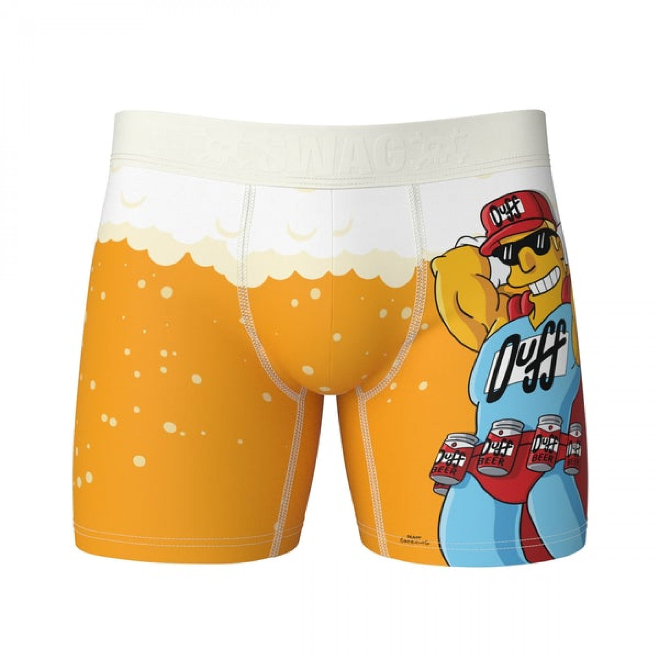The Simpsons Duff Man Swag Boxer Briefs-Large (36-38) 