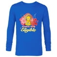 thumbnail image 1 of The Simpsons Edna Krabappel Divorced Bitter Eligible Retro - Long Sleeve T-Shirt for Men - Customized-Navy, 1 of 5