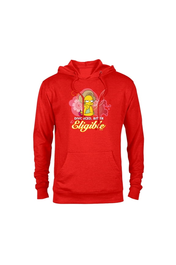 Edna Krabappel Divorced Bitter Eligible Retro - Pullover Hoodie for Adults - Customized-Red