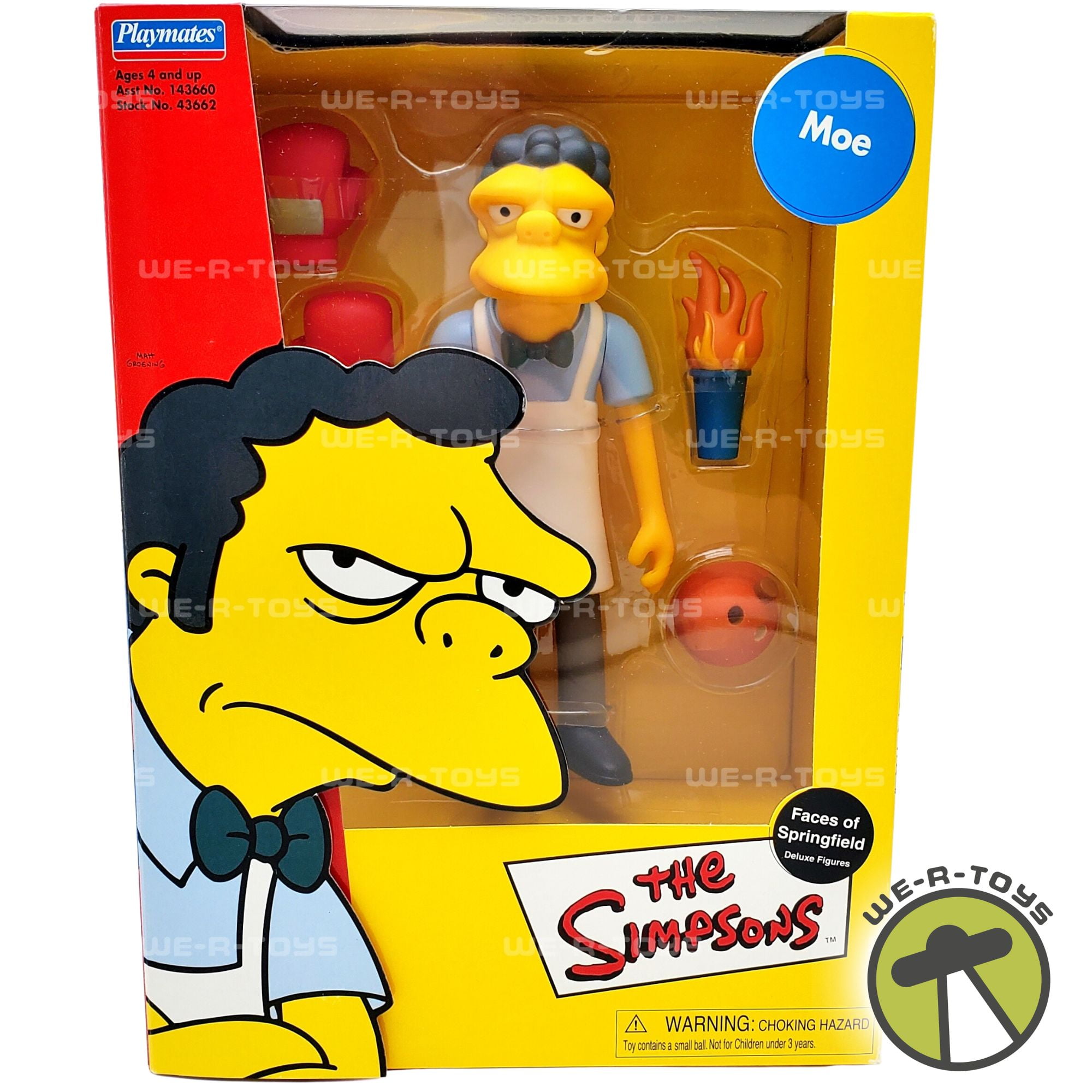 The Simpsons Faces of Springfield Moe Deluxe Figure and Accessories