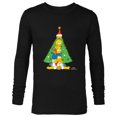 thumbnail image 1 of The Simpsons Family Christmas Tree Holiday - Long Sleeve T-Shirt for Men – Customized-Black, 1 of 5
