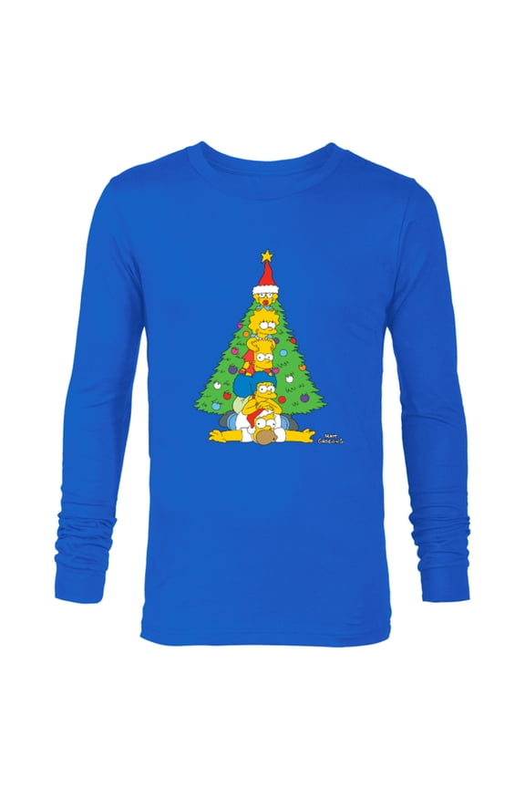 Family Christmas Tree Holiday - Long Sleeve T-Shirt for Men – Customized-Royal