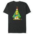 thumbnail image 1 of The Simpsons Family Christmas Tree Holiday - Short Sleeve Blended T-Shirt for Adults – Customized-Dark Heather, 1 of 5