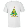 thumbnail image 1 of The Simpsons Family Christmas Tree Holiday - Short Sleeve T-Shirt for Kids – Customized-White, 1 of 5