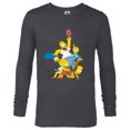 thumbnail image 1 of The Simpsons Family Donut Reach - Long Sleeve T-Shirt for Men - Customized-Charcoal Heather, 1 of 5
