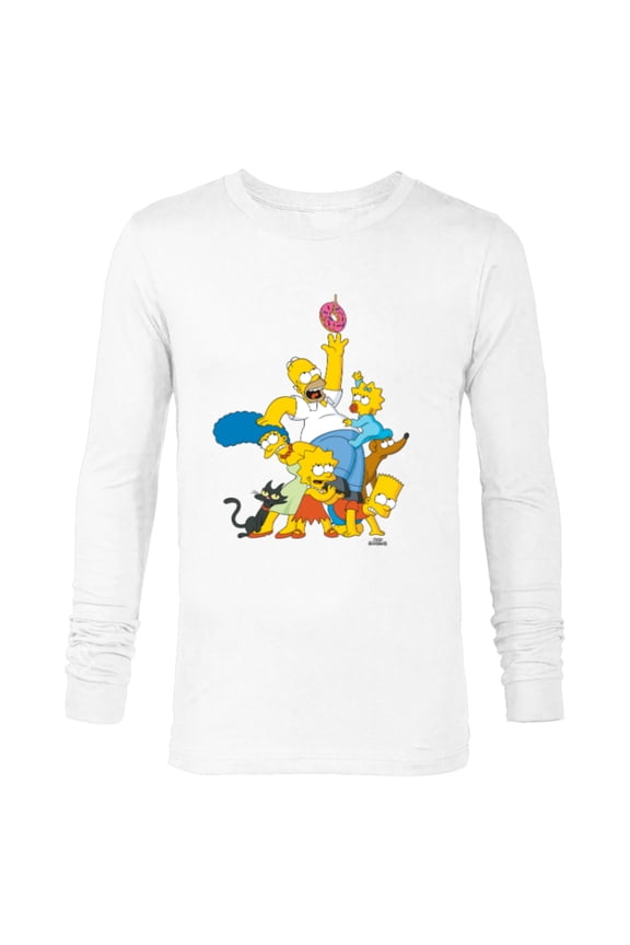 Family Donut Reach - Long Sleeve T-Shirt for Men - Customized-White