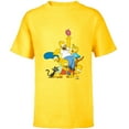 thumbnail image 1 of The Simpsons Family Donut Reach - Short Sleeve T-Shirt for Kids - Customized-Yellow, 1 of 5