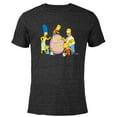 thumbnail image 1 of The Simpsons Family Happy Easter - Short Sleeve Blended T-Shirt for Adults - Customized-Black, 1 of 5