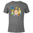 thumbnail image 1 of The Simpsons Family Happy Easter - Short Sleeve Blended T-Shirt for Adults - Customized-Dark Heather, 1 of 5