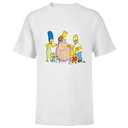 THE SIMPSONS Family Happy Easter - Short Sleeve T-Shirt for Kids - Customized-White