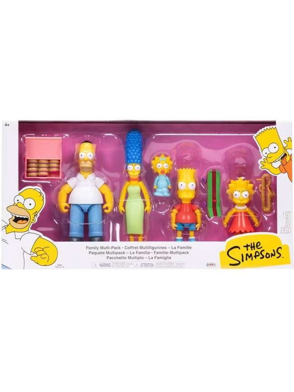 Family Homer, Marge, Bart, Lisa & Maggie Action Figure 5-Pack [Version 1]