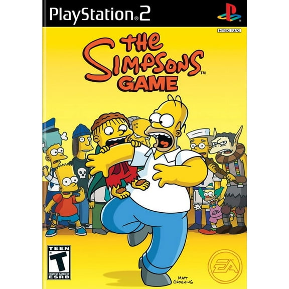 Pre-Owned The Simpsons Game - Complete in Box - Black Label - Tested - PS2 Playstation 2