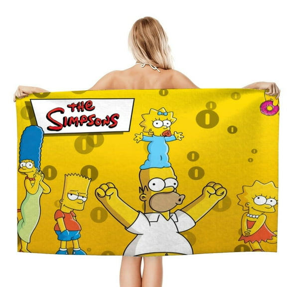 The Simpsons Gifts Beach Towel for Women Girl Birthday Inspired Fan Bath Outdoor Music Lover